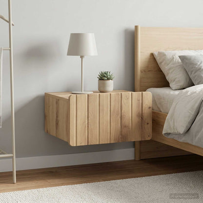 vidaXL Wall-Mounted Bedside Cabinet 2 pcs Artisan Oak