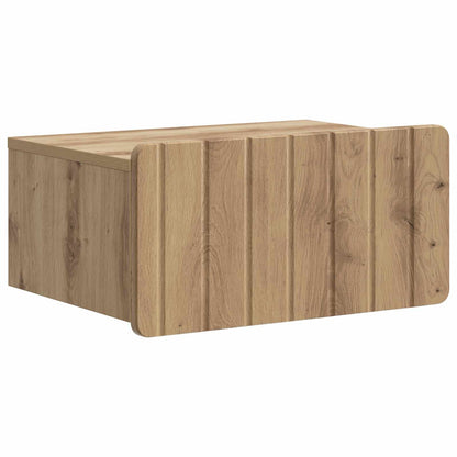 vidaXL Wall-Mounted Bedside Cabinet 2 pcs Artisan Oak