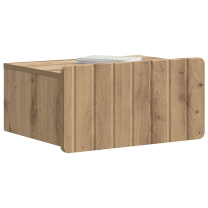 vidaXL Wall-Mounted Bedside Cabinet 2 pcs Artisan Oak