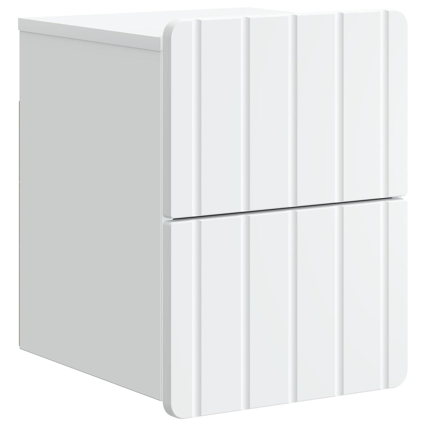 vidaXL Wall-Mounted Bedside Cabinet 2 pcs White 33 x 34.5 x 43 cm