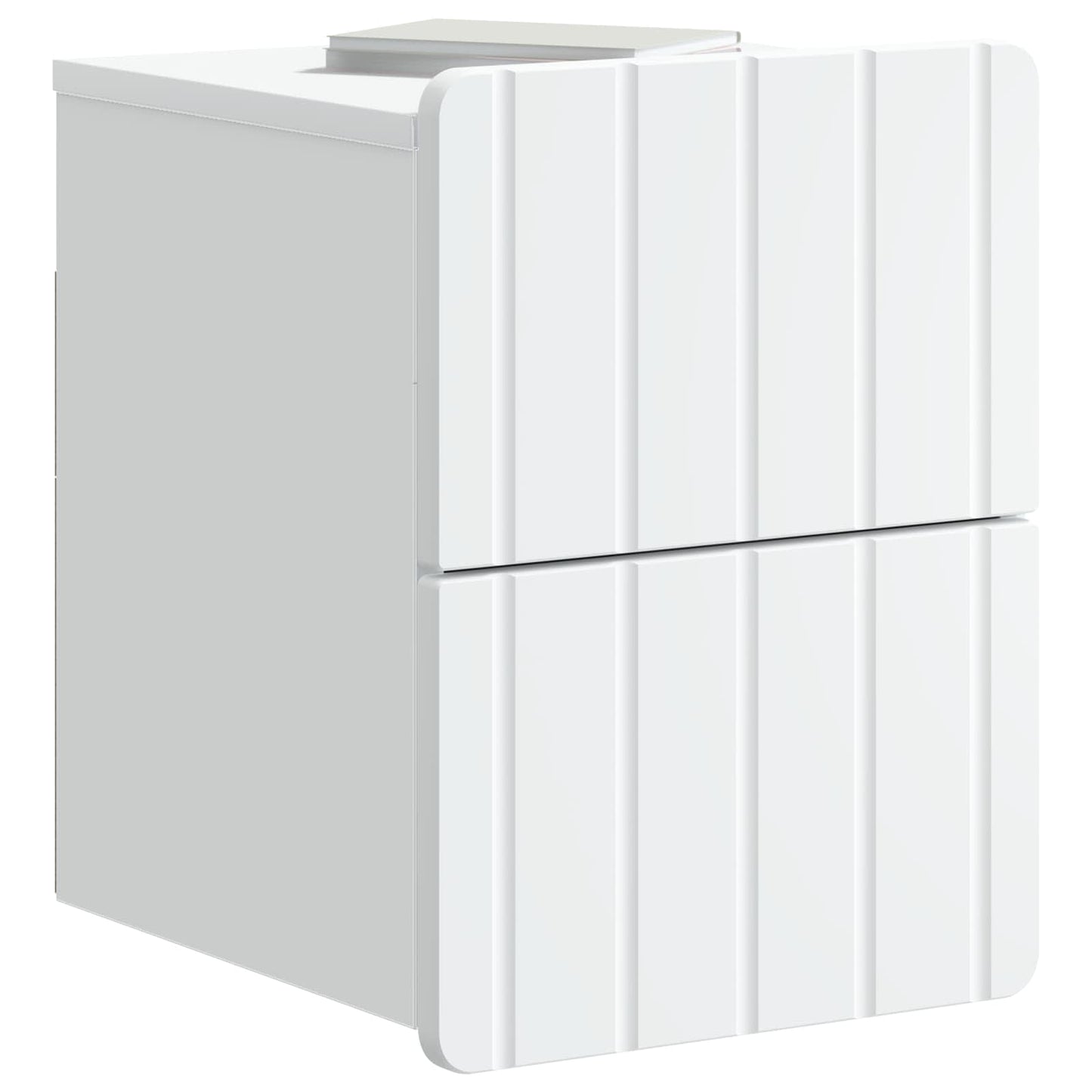 vidaXL Wall-Mounted Bedside Cabinet 2 pcs White 33 x 34.5 x 43 cm