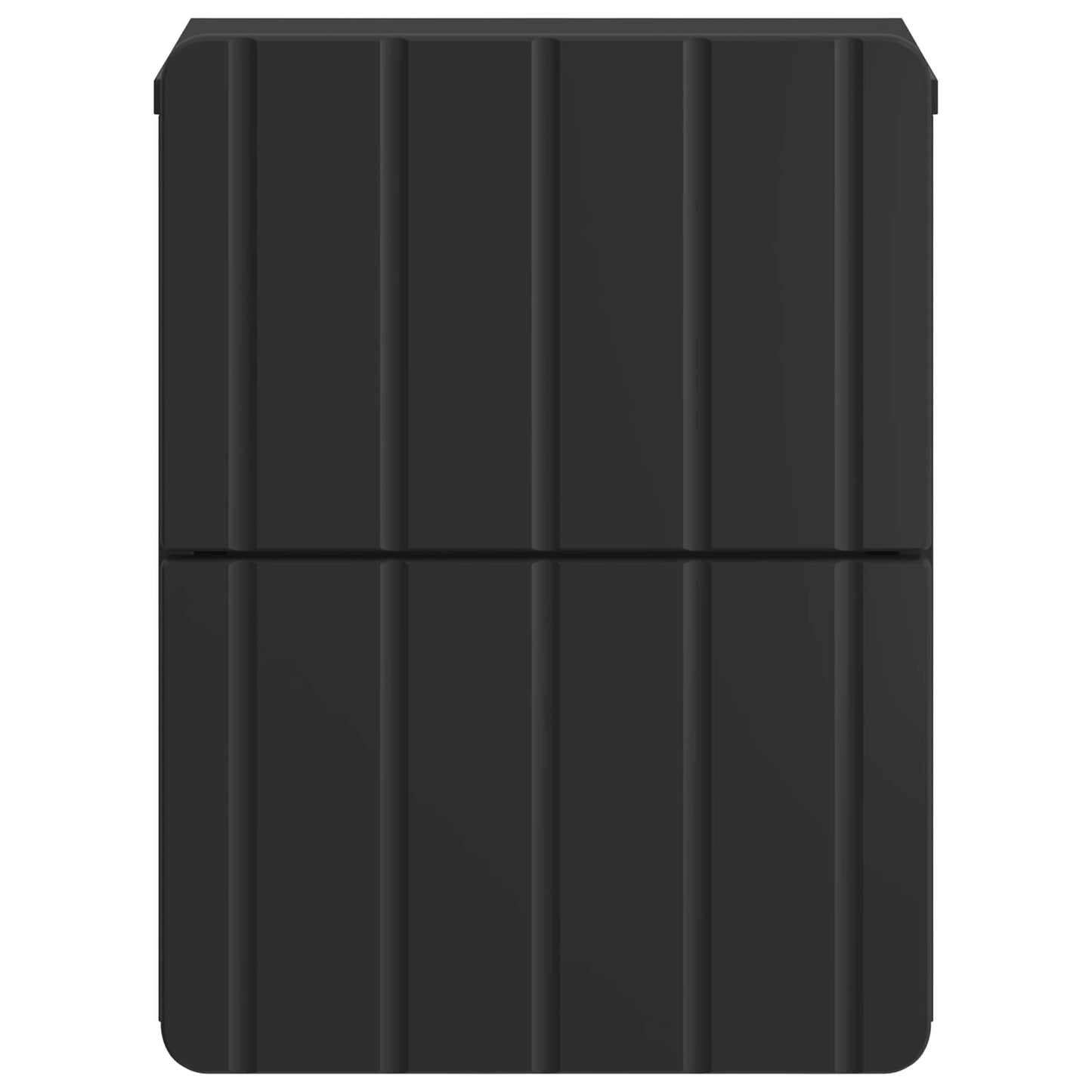 vidaXL Wall-Mounted Bedside Cabinet 2 pcs Black 33 x 34.5 x 43 cm
