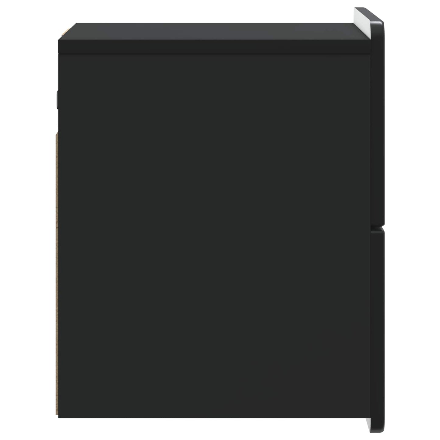 vidaXL Wall-Mounted Bedside Cabinet 2 pcs Black 33 x 34.5 x 43 cm