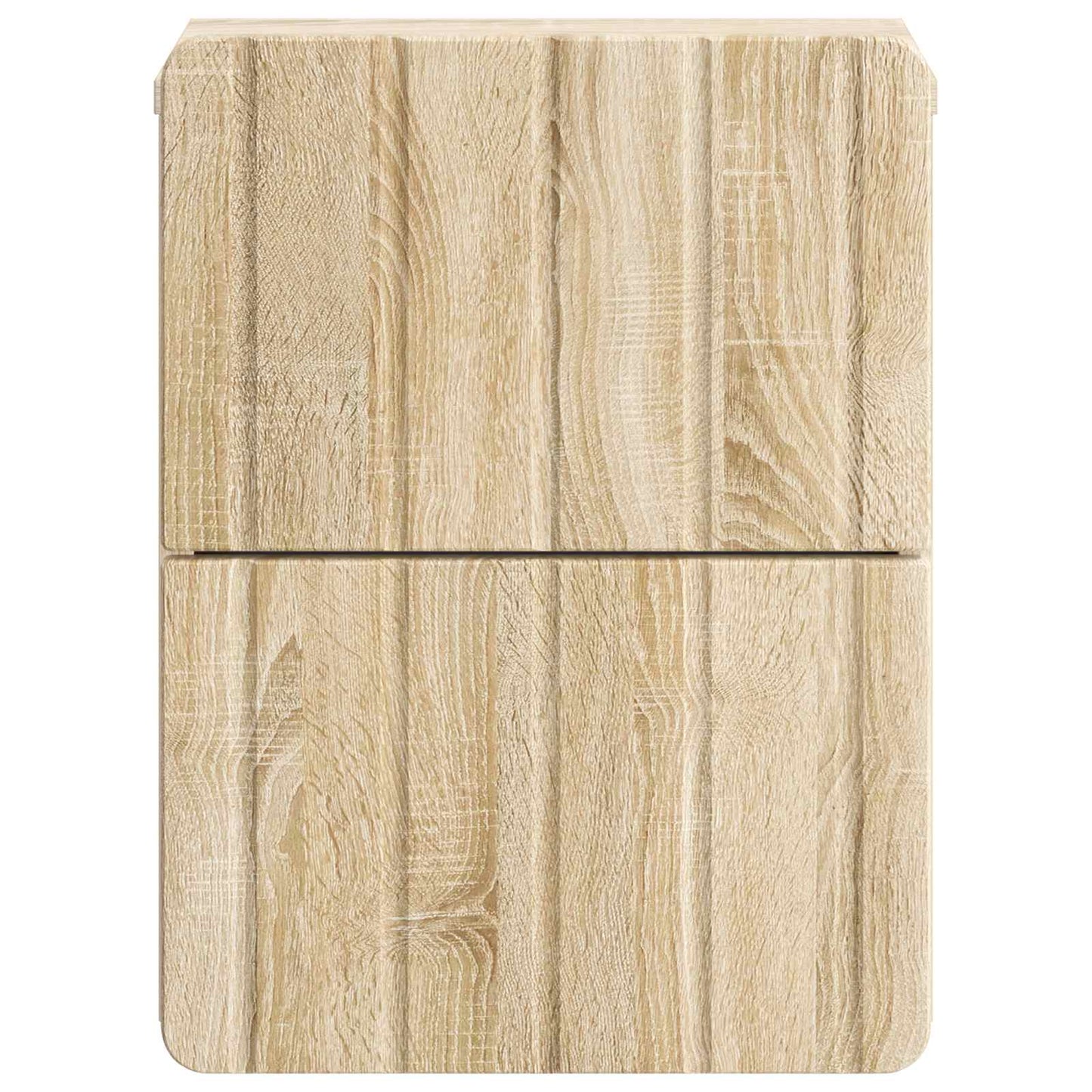 vidaXL Wall-Mounted Bedside Cabinet Sonoma Oak 33 x 34.5 x 43 cm