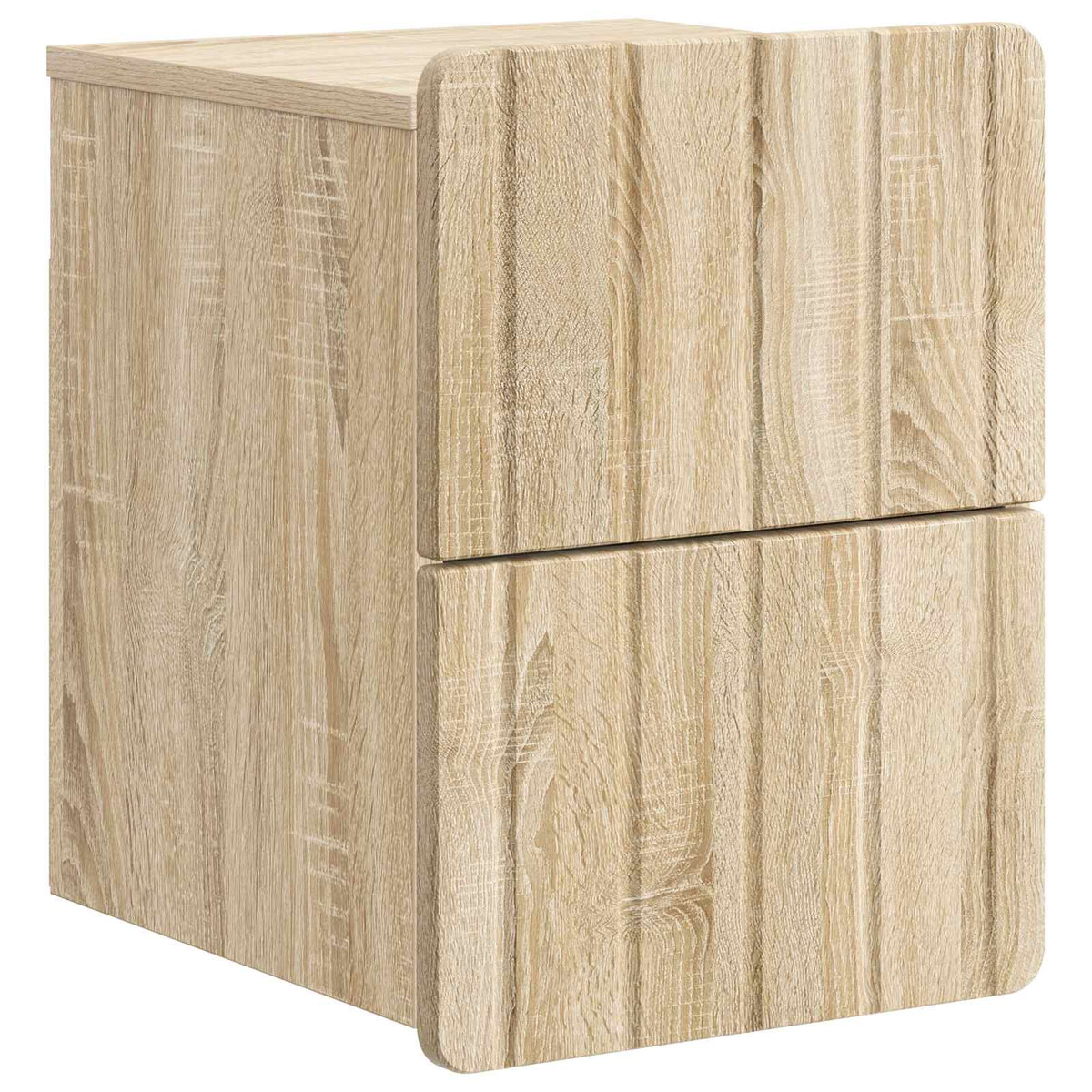 vidaXL Wall-Mounted Bedside Cabinet 2 pcs Sonoma Oak 33 x 34.5 x 43 cm