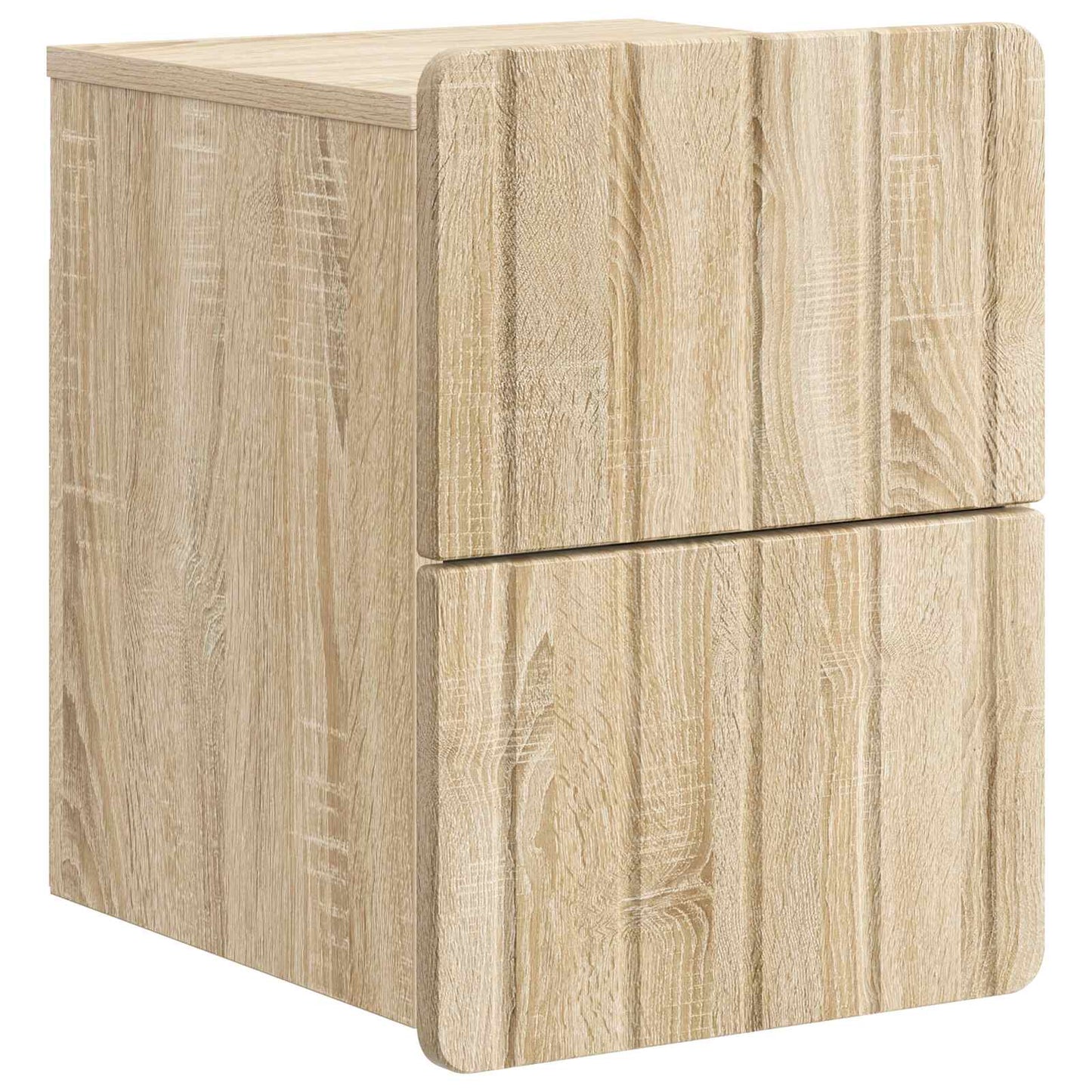 vidaXL Wall-Mounted Bedside Cabinet 2 pcs Sonoma Oak 33 x 34.5 x 43 cm