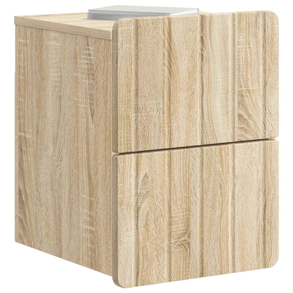 vidaXL Wall-Mounted Bedside Cabinet 2 pcs Sonoma Oak 33 x 34.5 x 43 cm