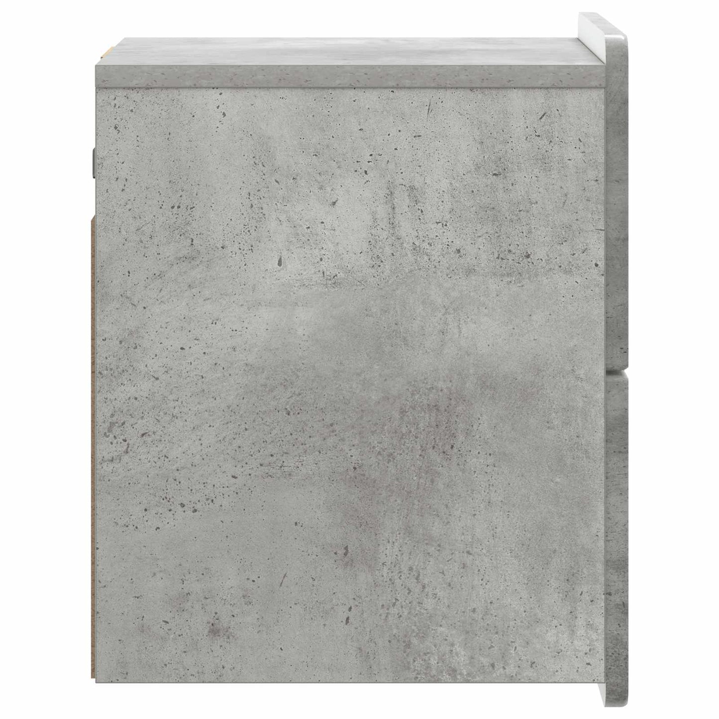 vidaXL Wall-Mounted Bedside Cabinet with Drawer 2 pcs Concrete Grey