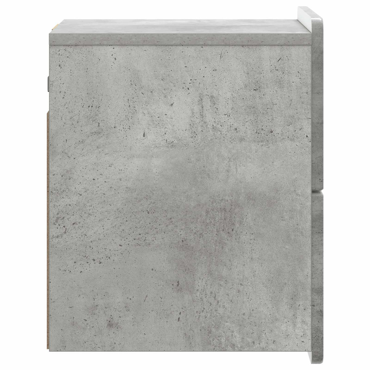 vidaXL Wall-Mounted Bedside Cabinet 2 pcs Concrete Grey