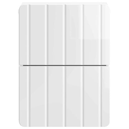 vidaXL Wall-Mounted Bedside Cabinet High Gloss White 33 x 34.5 x 43 cm
