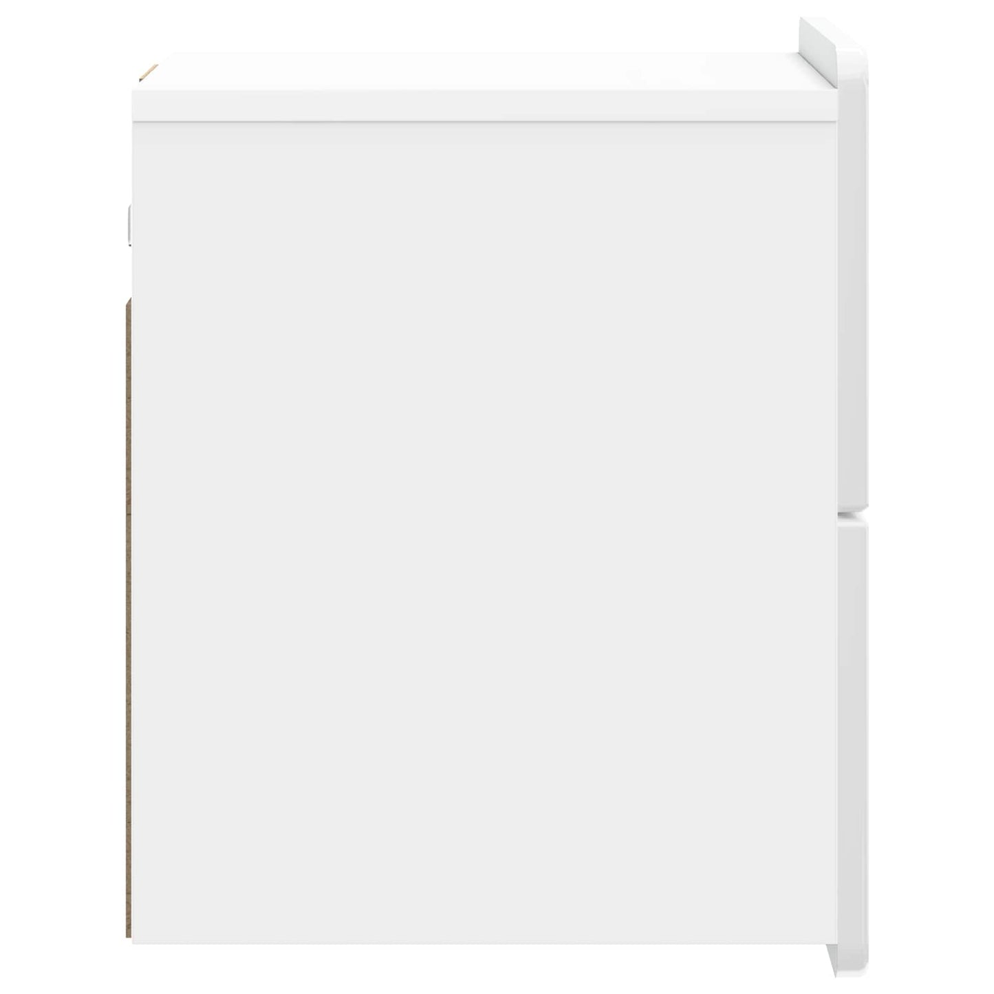 vidaXL Wall-Mounted Bedside Cabinet High Gloss White 33 x 34.5 x 43 cm