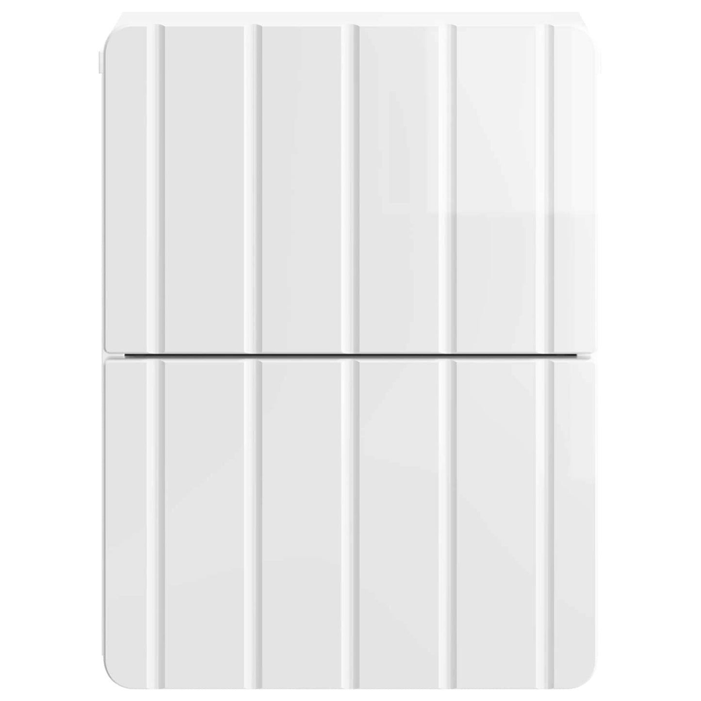 vidaXL Wall-Mounted Bedside Cabinet with Drawer 2 pcs High Gloss White