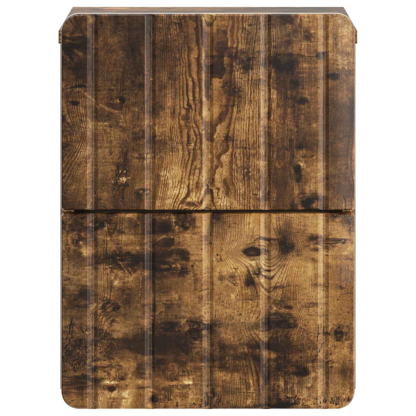 vidaXL Wall-Mounted Bedside Cabinet 2 pcs Smoked Oak 33 x 34.5 x 43 cm