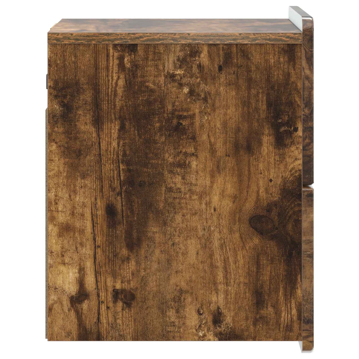 vidaXL Wall-Mounted Bedside Cabinet 2 pcs Smoked Oak 33 x 34.5 x 43 cm