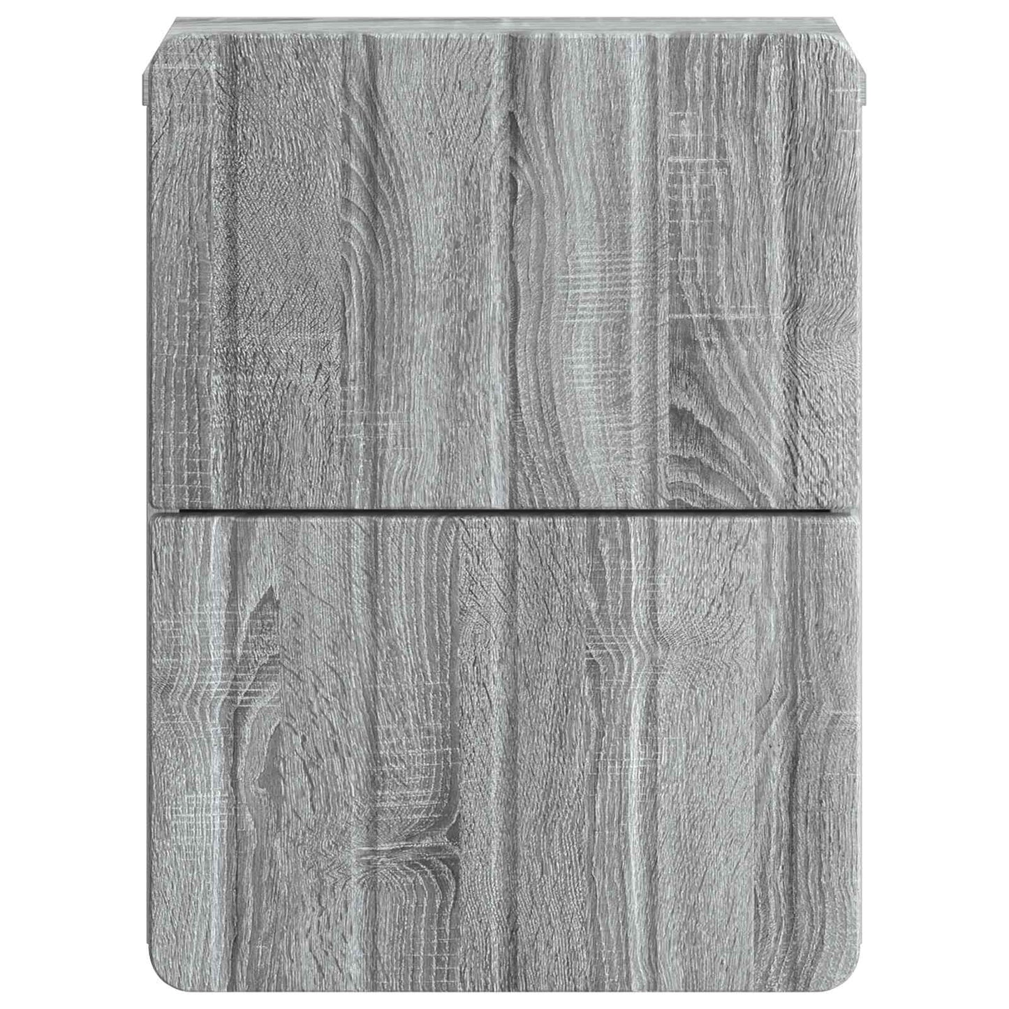 vidaXL Wall-Mounted Bedside Cabinet 2 pcs Grey Sonoma Engineered Wood