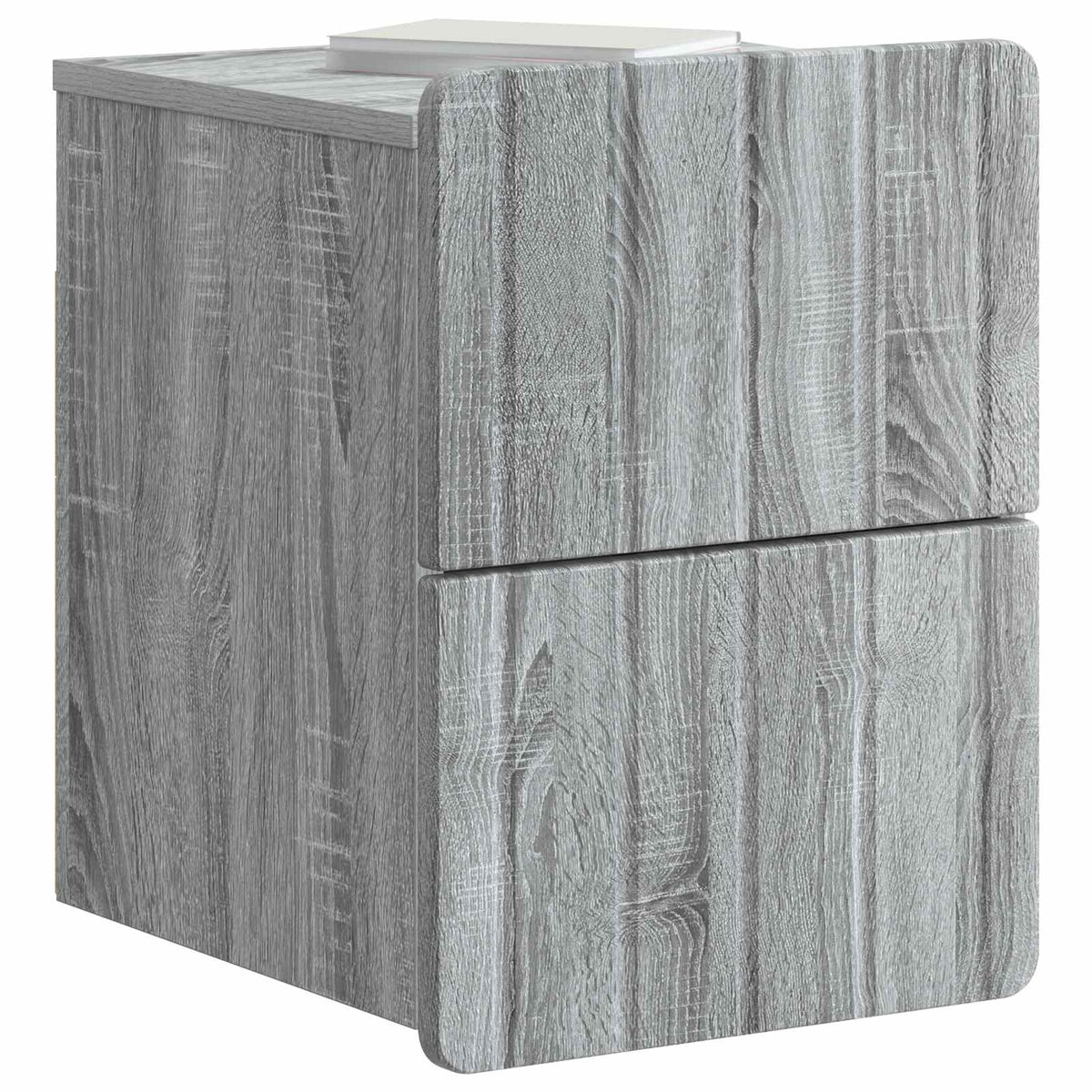 vidaXL Wall-Mounted Bedside Cabinet 2 pcs Grey Sonoma