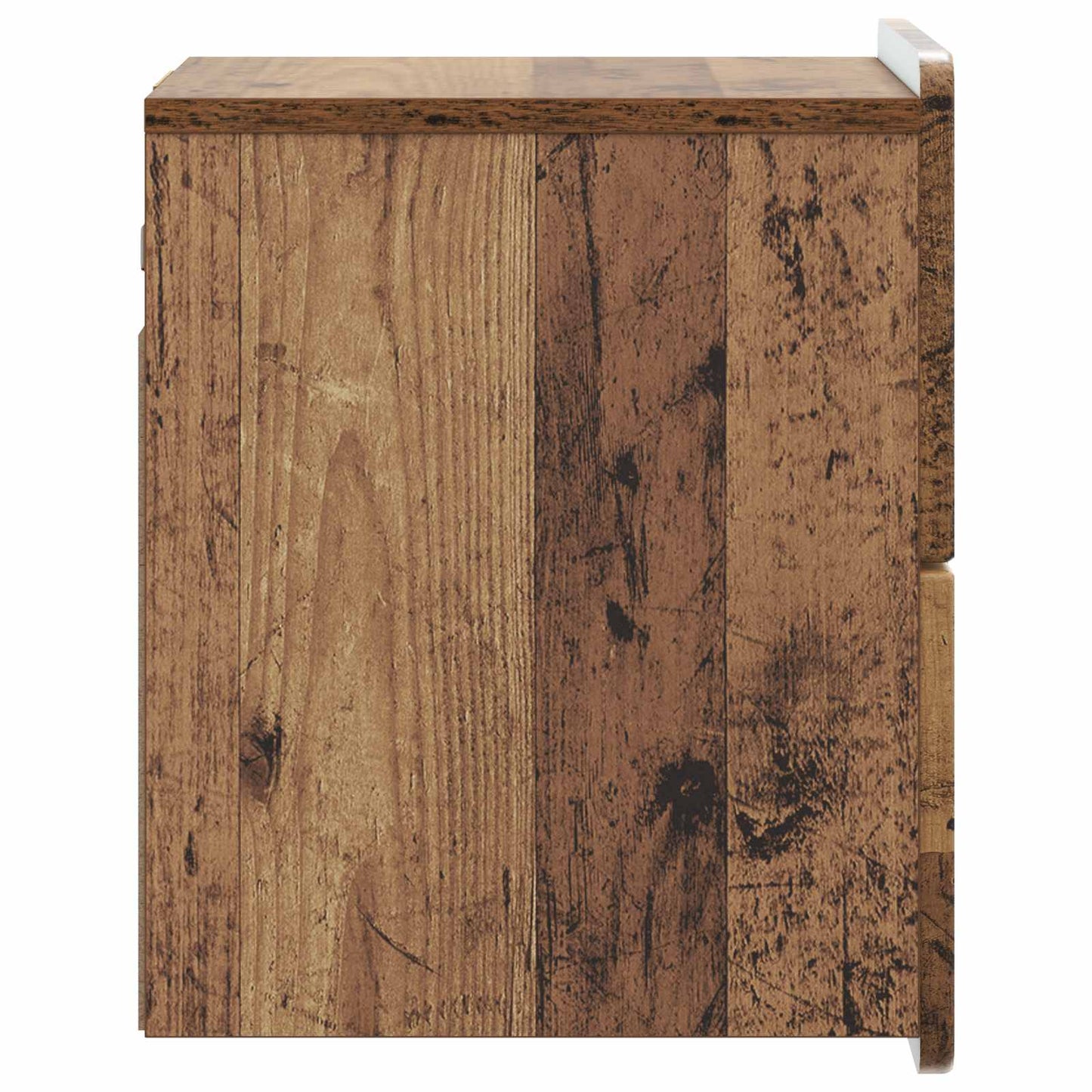 vidaXL Wall-Mounted Bedside Cabinet 2 pcs Old Wood 33 x 34.5 x 43 cm