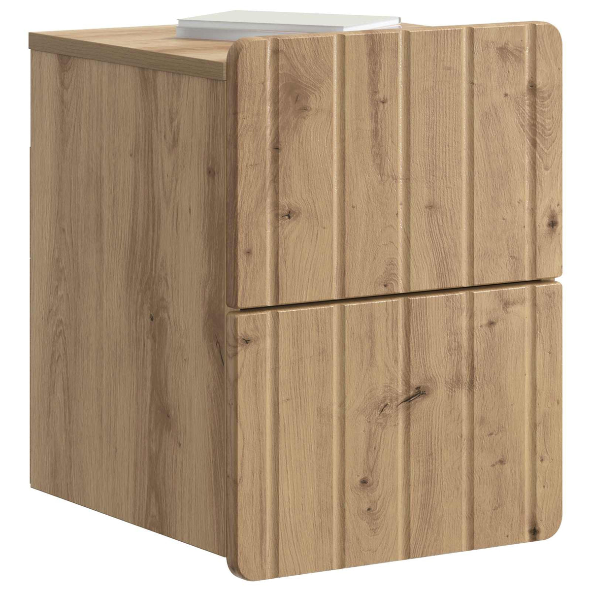 vidaXL Wall-Mounted Bedside Cabinet Artisan Oak 33 x 34.5 x 43 cm