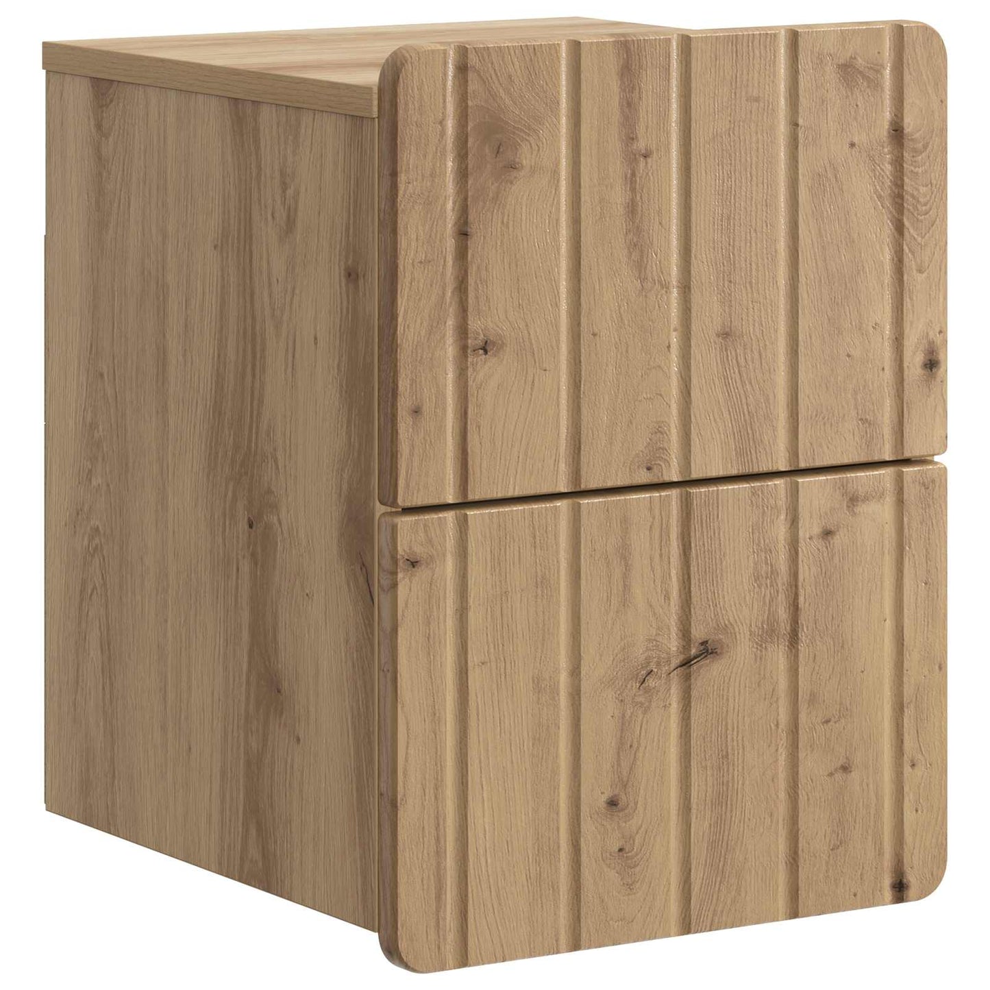 vidaXL Wall-Mounted Bedside Cabinet 2 pcs Artisan Oak