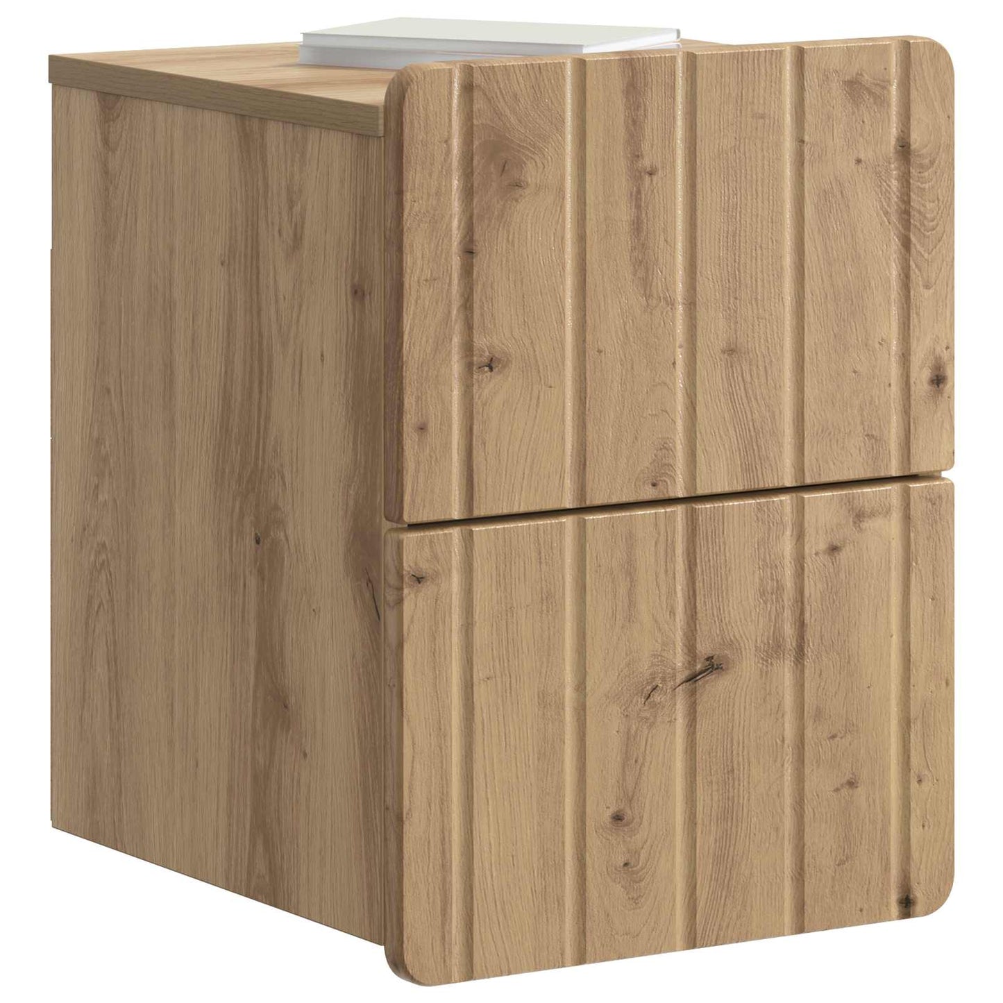 vidaXL Wall-Mounted Bedside Cabinet 2 pcs Artisan Oak