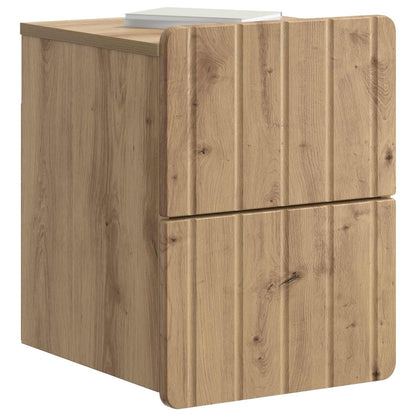 vidaXL Wall-Mounted Bedside Cabinet 2 pcs Artisan Oak