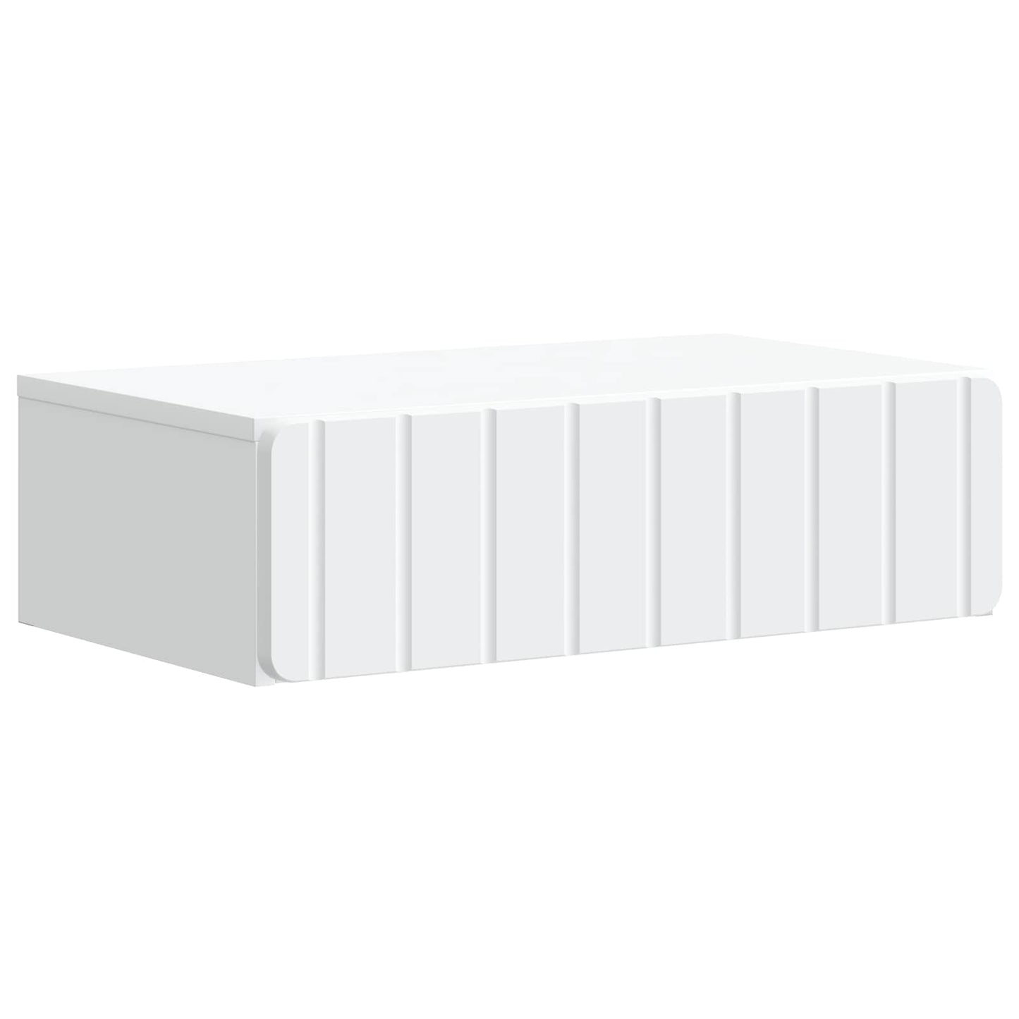 vidaXL Wall-Mounted Side Table White 59 x 34.5 x 17 cm Engineered Wood