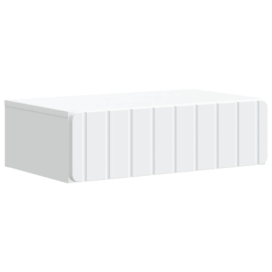 vidaXL Wall-Mounted Side Table White 59 x 34.5 x 17 cm Engineered Wood