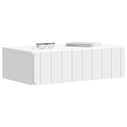 vidaXL Wall-Mounted Side Table White 59 x 34.5 x 17 cm Engineered Wood