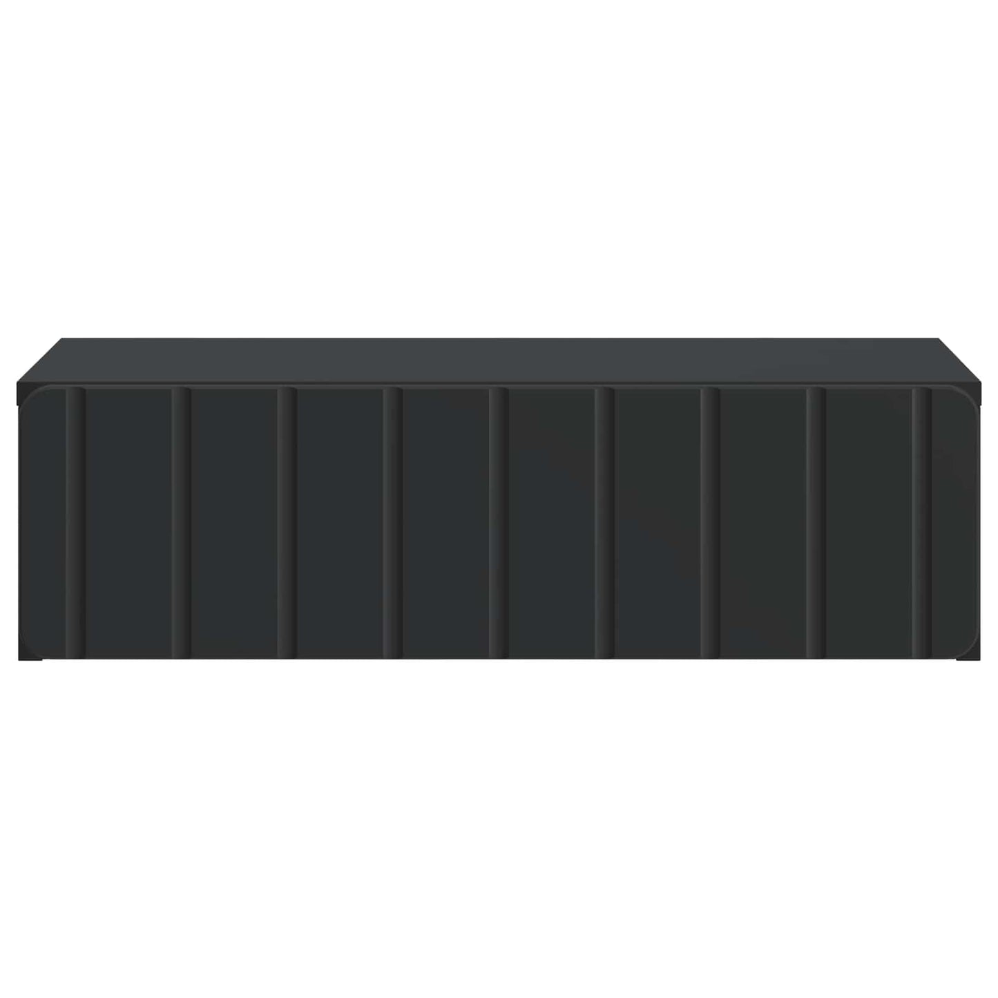 vidaXL Wall-Mounted Side Table Black 59 x 34.5 x 17 cm Engineered Wood
