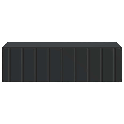vidaXL Wall-Mounted Side Table Black 59 x 34.5 x 17 cm Engineered Wood