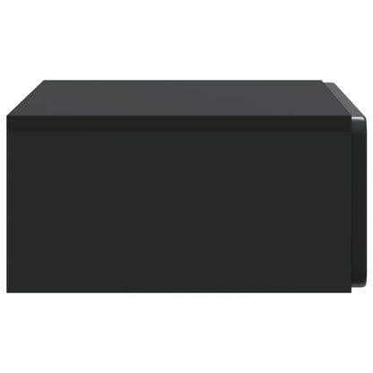 vidaXL Wall-Mounted Side Table Black 59 x 34.5 x 17 cm Engineered Wood