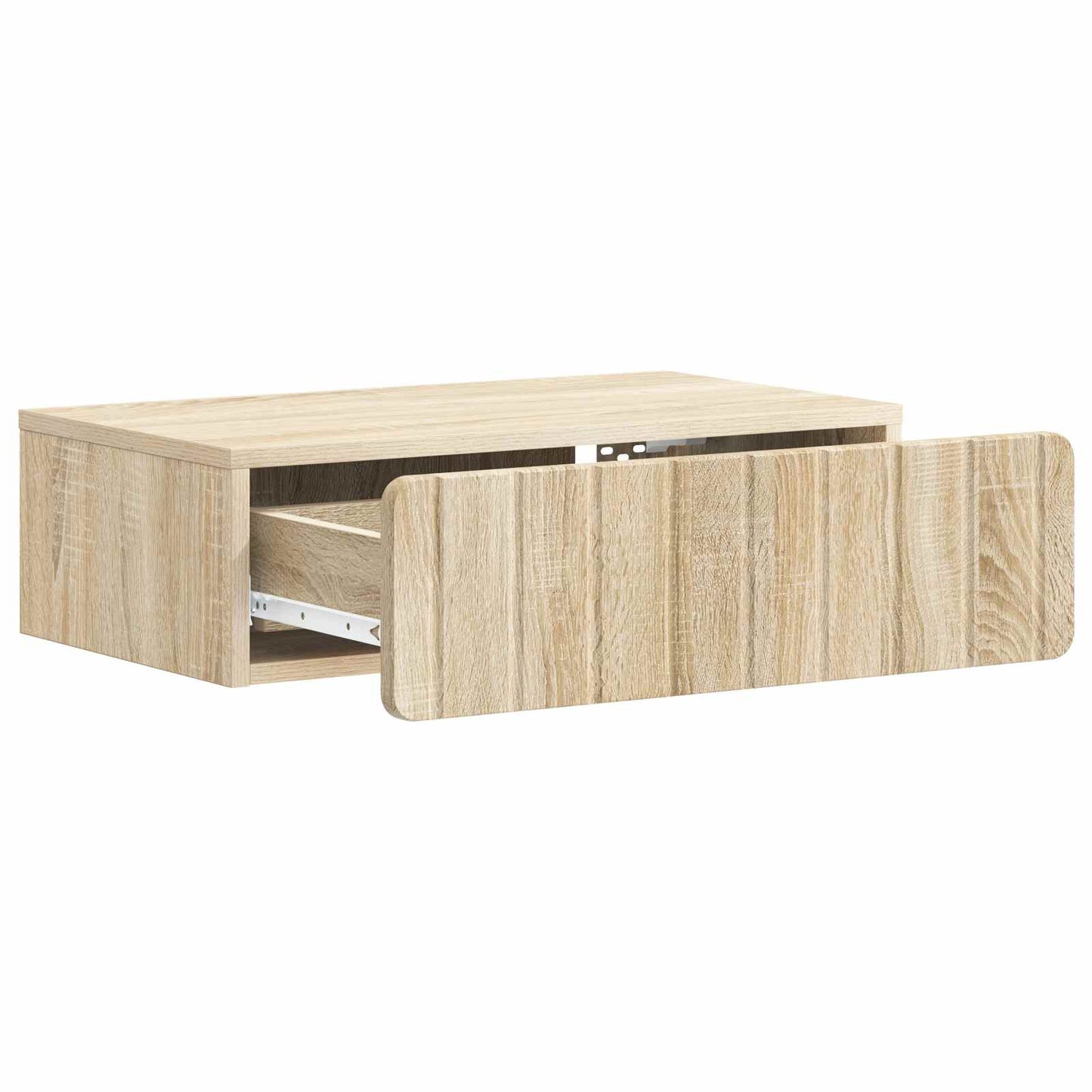 vidaXL Wall-Mounted Side Table Sonoma Oak 59 x 34.5 x 17 cm