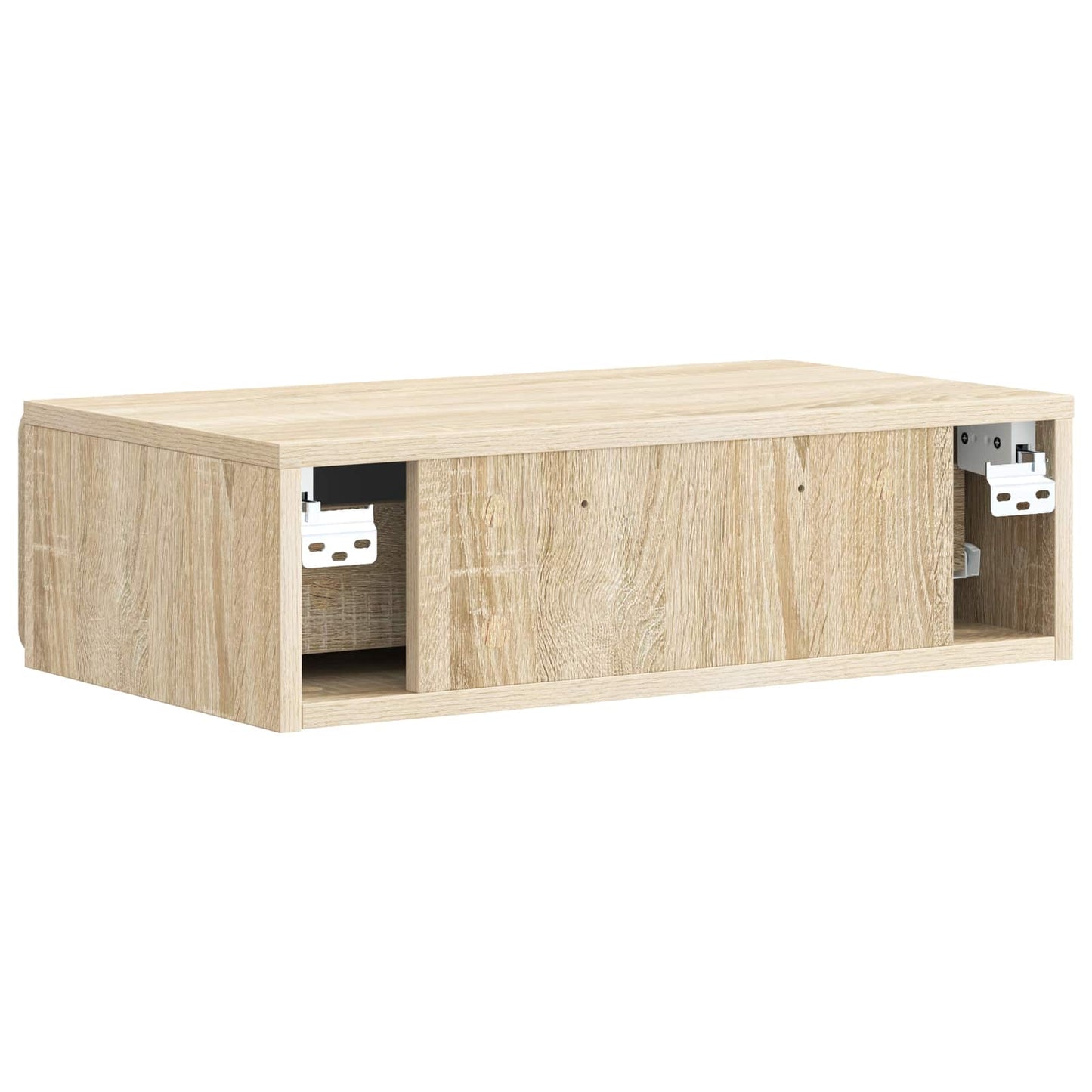 vidaXL Wall-Mounted Side Table Sonoma Oak 59 x 34.5 x 17 cm