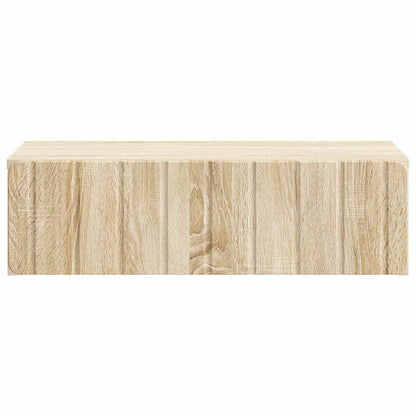 vidaXL Wall-Mounted Side Table Sonoma Oak 59 x 34.5 x 17 cm
