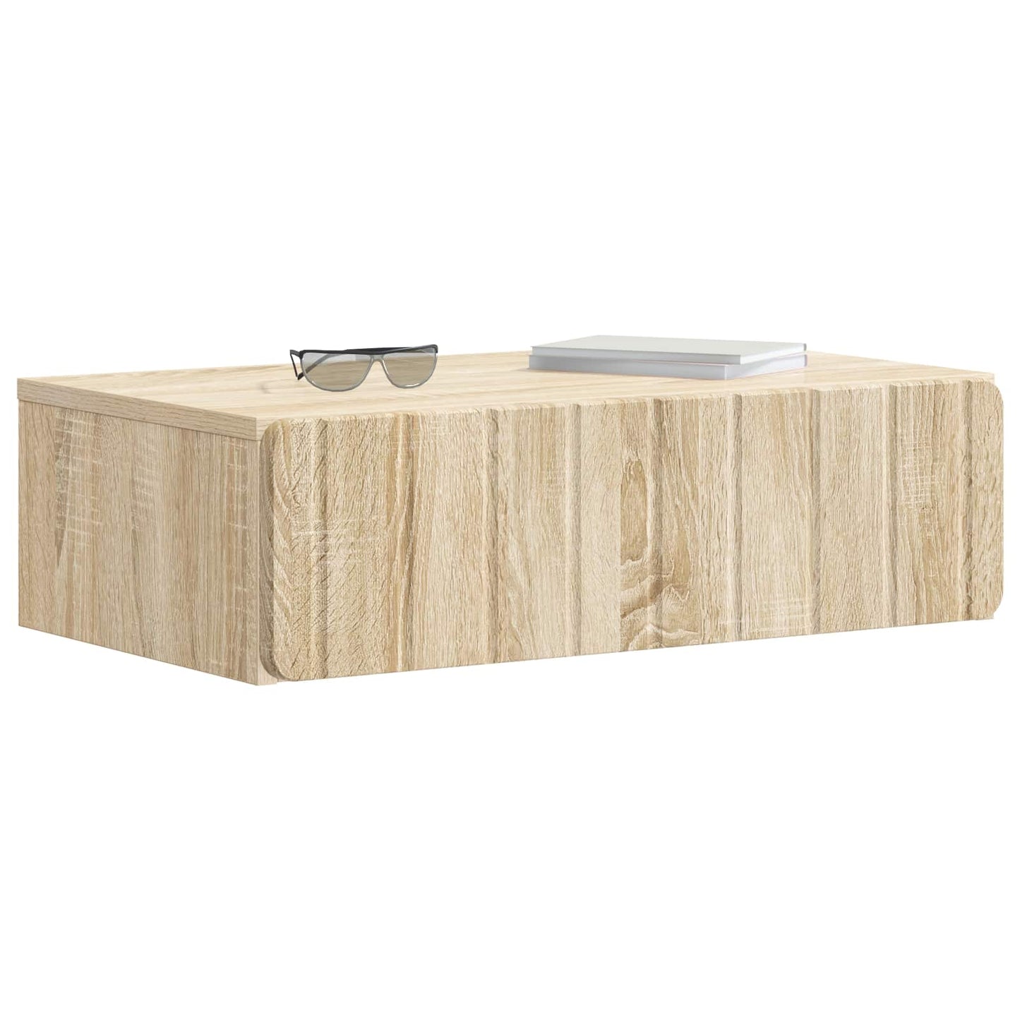 vidaXL Wall-Mounted Side Table Sonoma Oak 59 x 34.5 x 17 cm