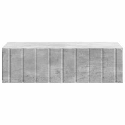 vidaXL Wall-Mounted Side Table Concrete Grey 59 x 34.5 x 17 cm