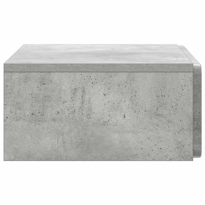 vidaXL Wall-Mounted Side Table Concrete Grey 59 x 34.5 x 17 cm