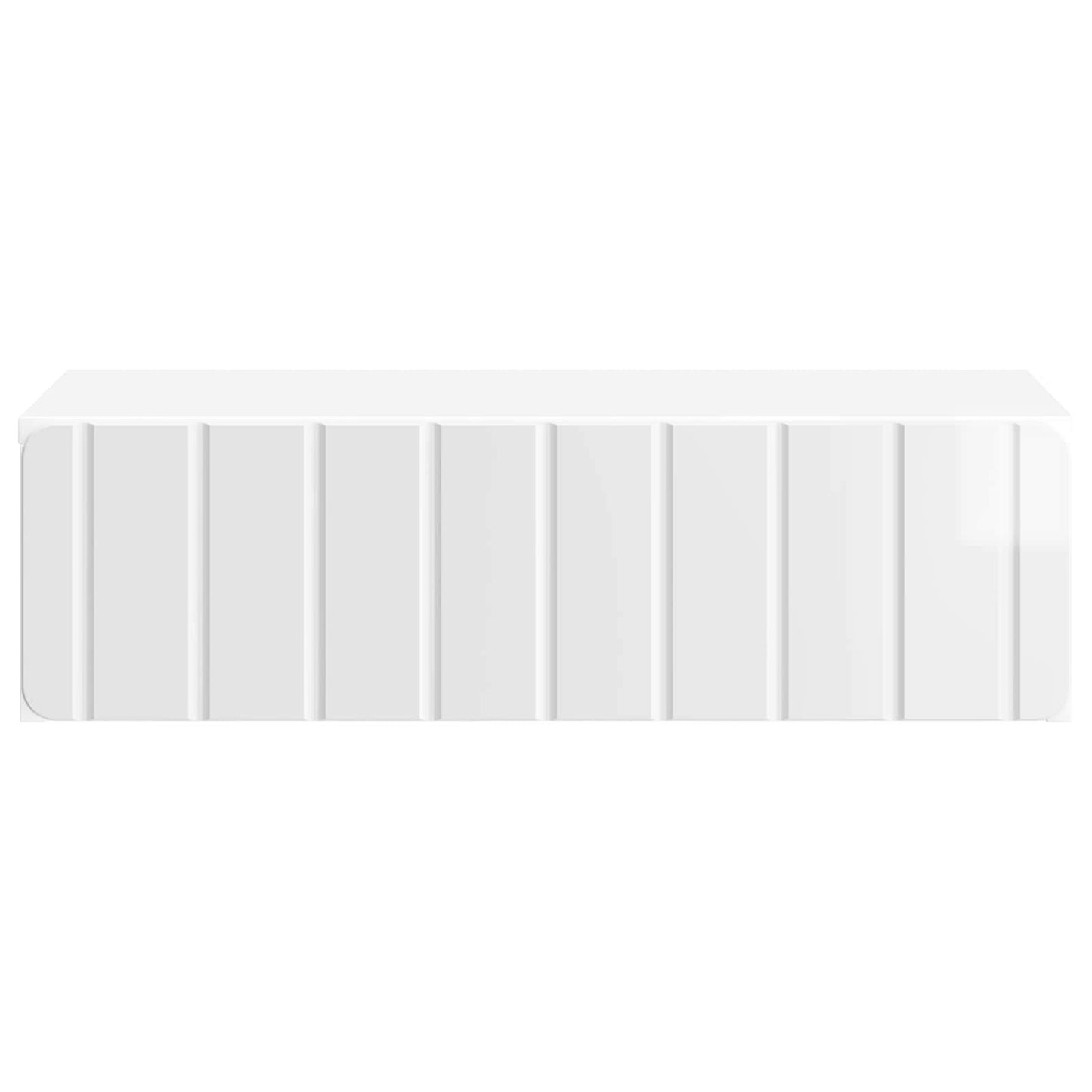 vidaXL Wall-Mounted Side Table High Gloss White 59 x 34.5 x 17 cm