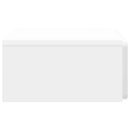 vidaXL Wall-Mounted Side Table High Gloss White 59 x 34.5 x 17 cm