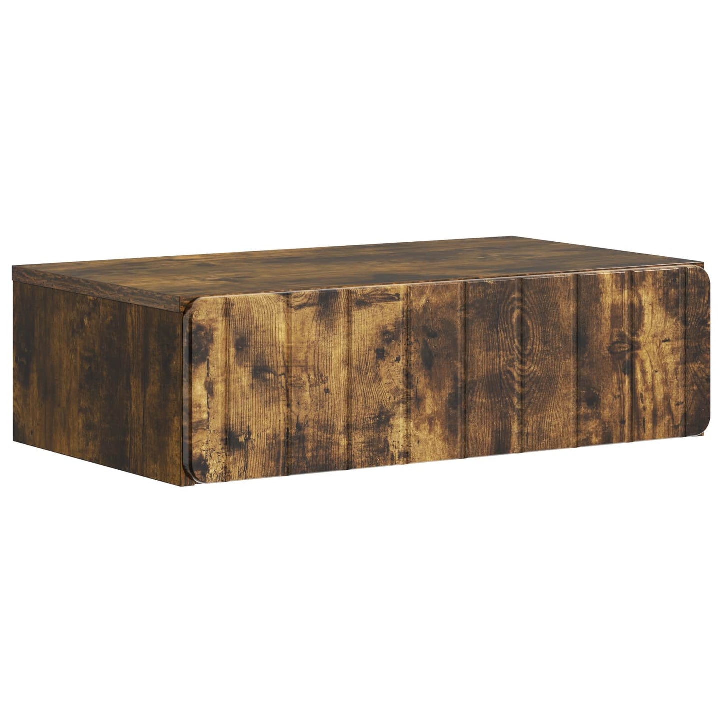 vidaXL Wall-Mounted Side Table Smoked Oak 59 x 34.5 x 17 cm