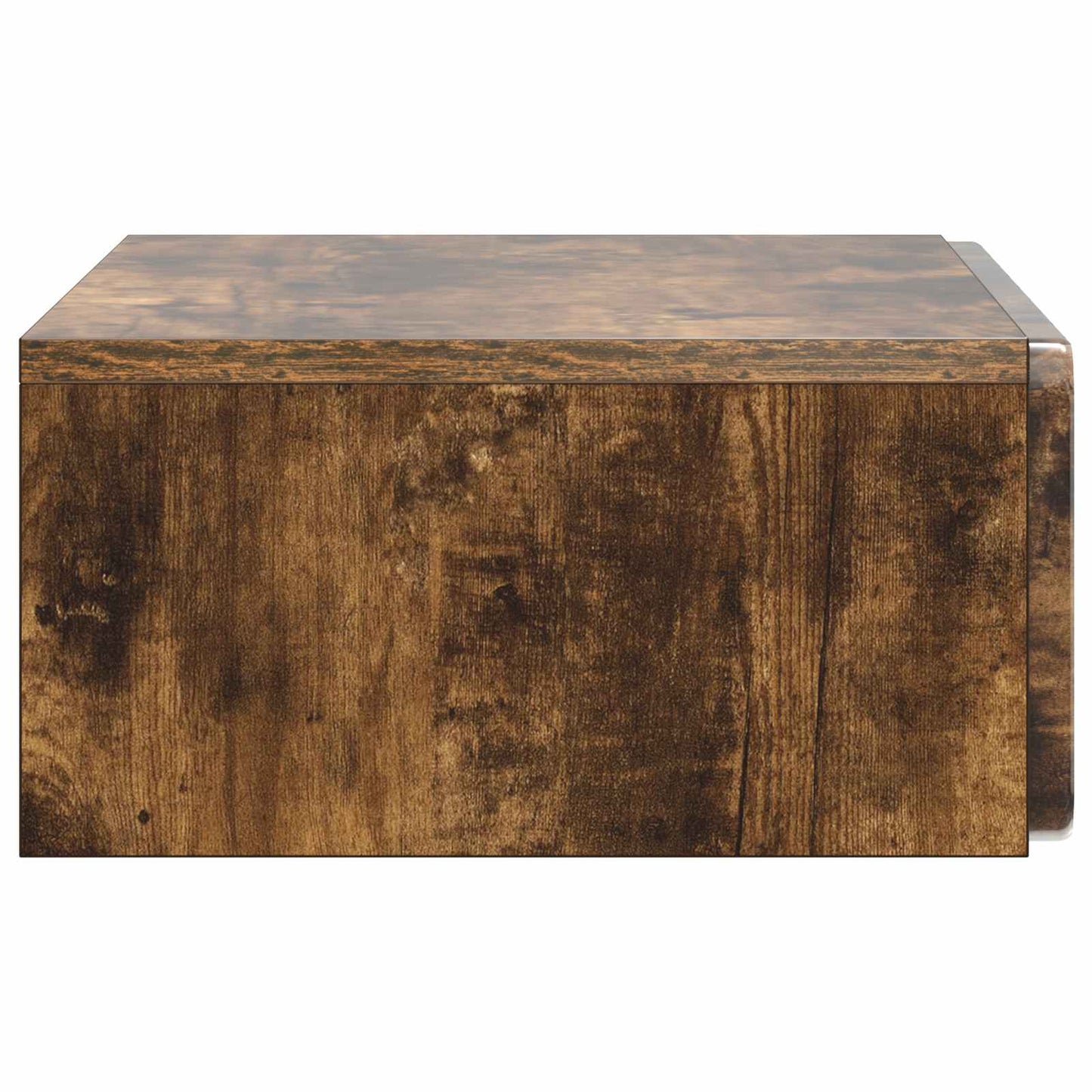 vidaXL Wall-Mounted Side Table Smoked Oak 59 x 34.5 x 17 cm