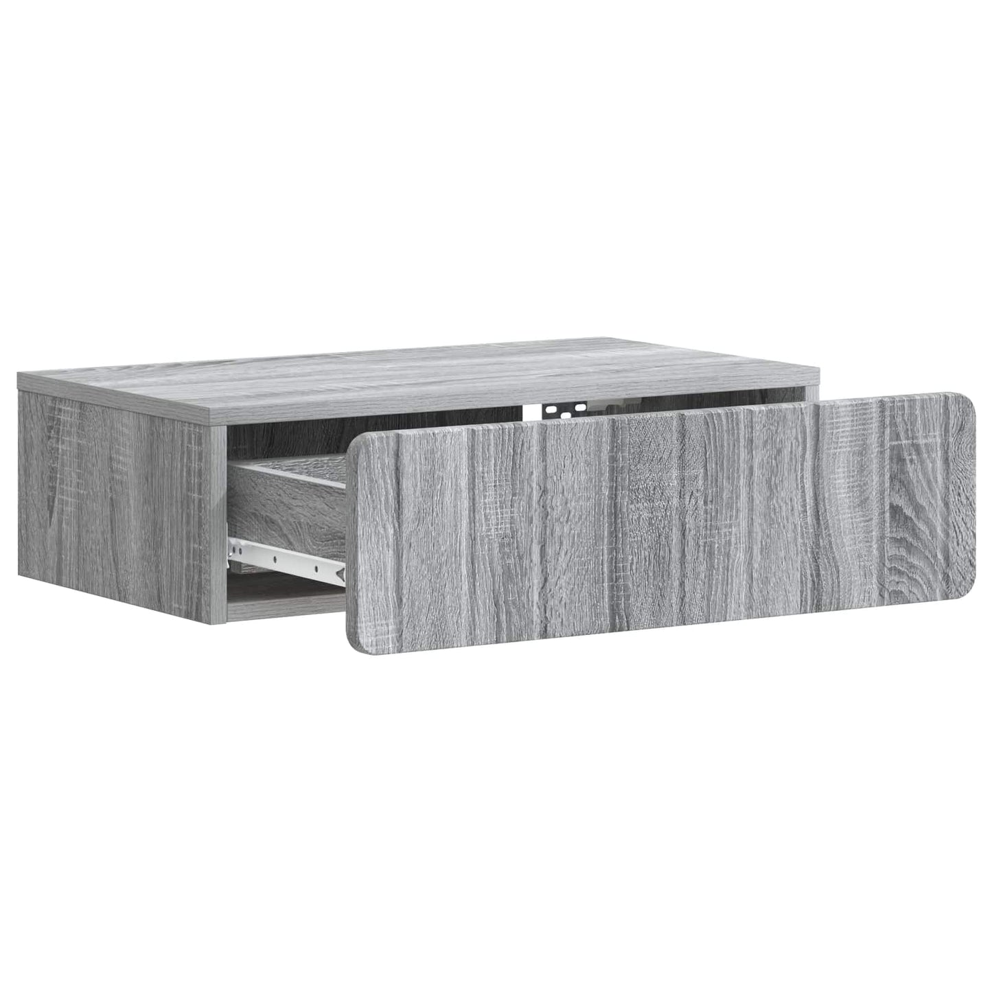 vidaXL Wall-Mounted Side Table Grey Sonoma 59 x 34.5 x 17 cm