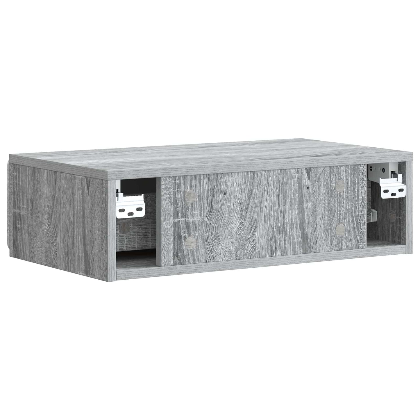 vidaXL Wall-Mounted Side Table Grey Sonoma 59 x 34.5 x 17 cm