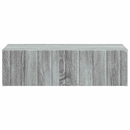 vidaXL Wall-Mounted Side Table Grey Sonoma 59 x 34.5 x 17 cm