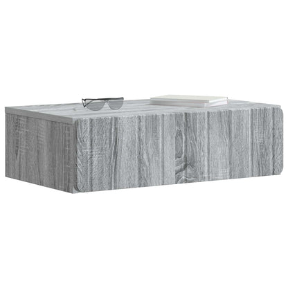 vidaXL Wall-Mounted Side Table Grey Sonoma 59 x 34.5 x 17 cm