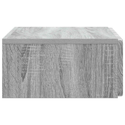 vidaXL Wall-Mounted Side Table Grey Sonoma 59 x 34.5 x 17 cm