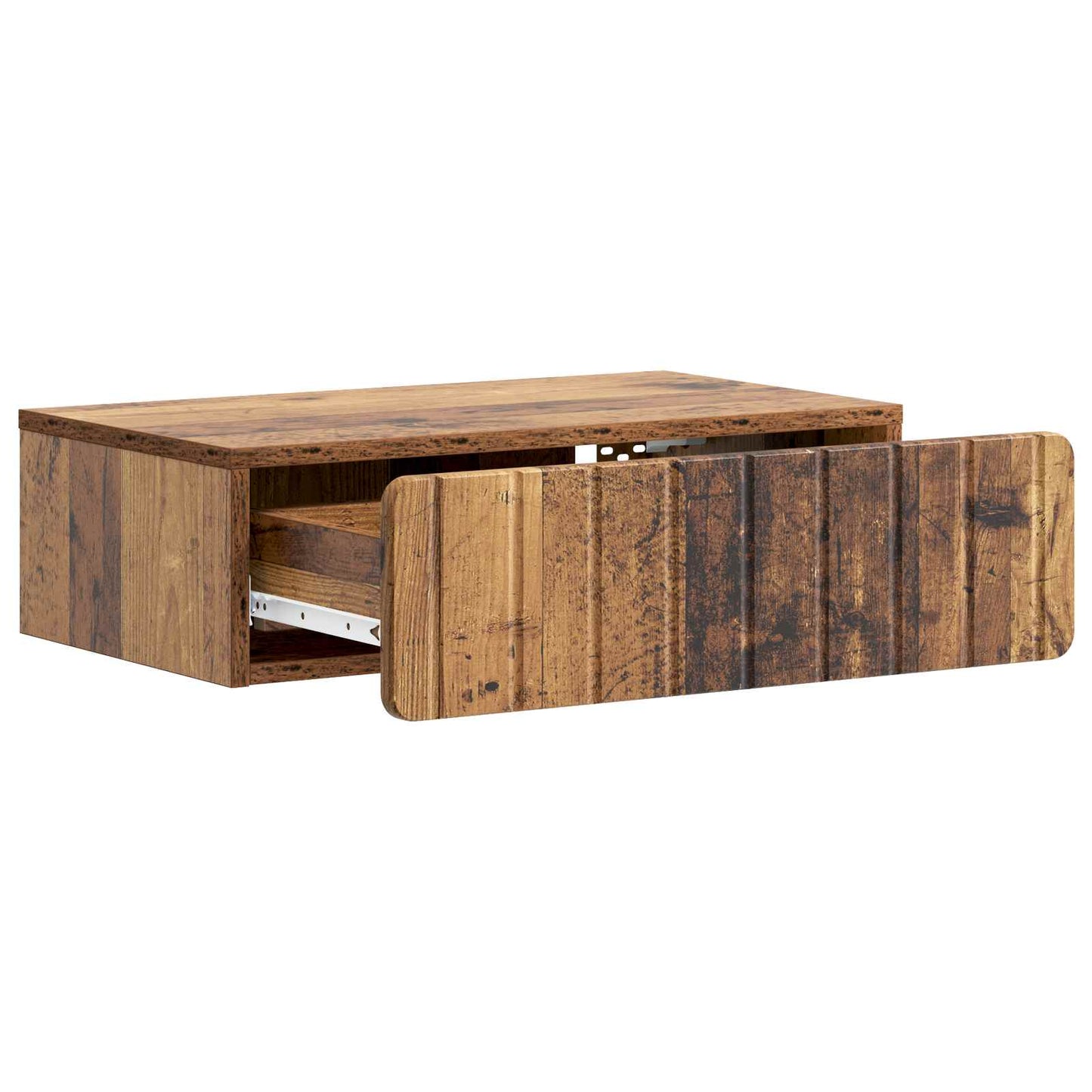 vidaXL Wall-Mounted Side Table Wall-mounted Old Wood 59 x 34.5 x 17 cm