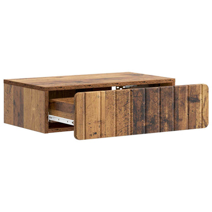 vidaXL Wall-Mounted Side Table Wall-mounted Old Wood 59 x 34.5 x 17 cm
