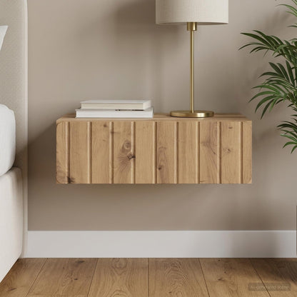 vidaXL Wall-Mounted Side Table 59 x 34.5 x 17 cm Engineered Wood