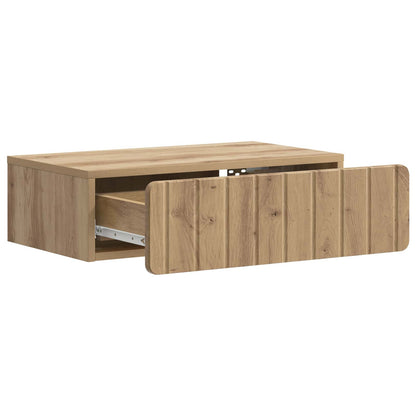 vidaXL Wall-Mounted Side Table 59 x 34.5 x 17 cm Engineered Wood